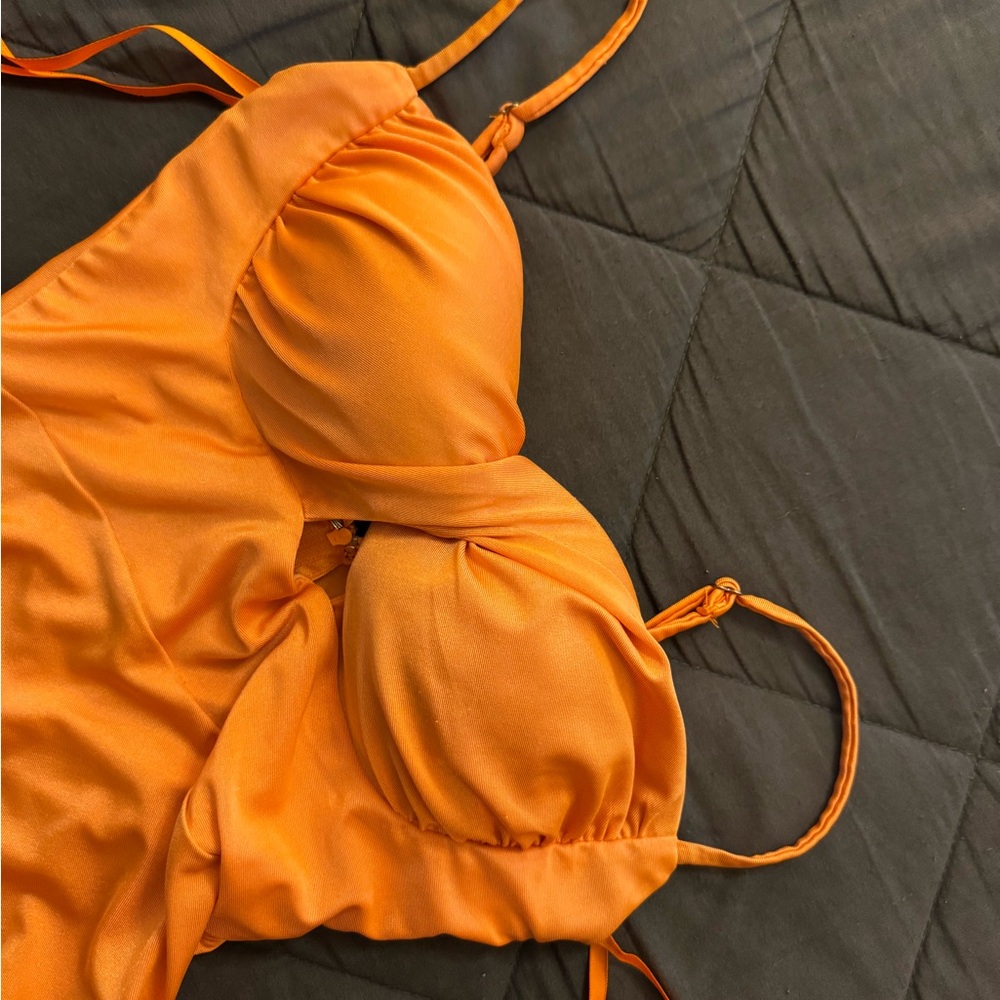 Windsor Bright Orange Asymmetrical Dress - Picture 10 of 12